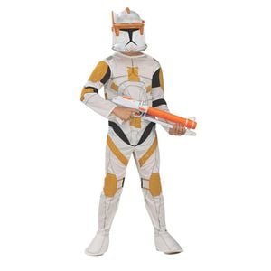 Clone Trooper Commander Cody Child Halloween Costume Official Star Wars Licensed Outfit with Mask, Small