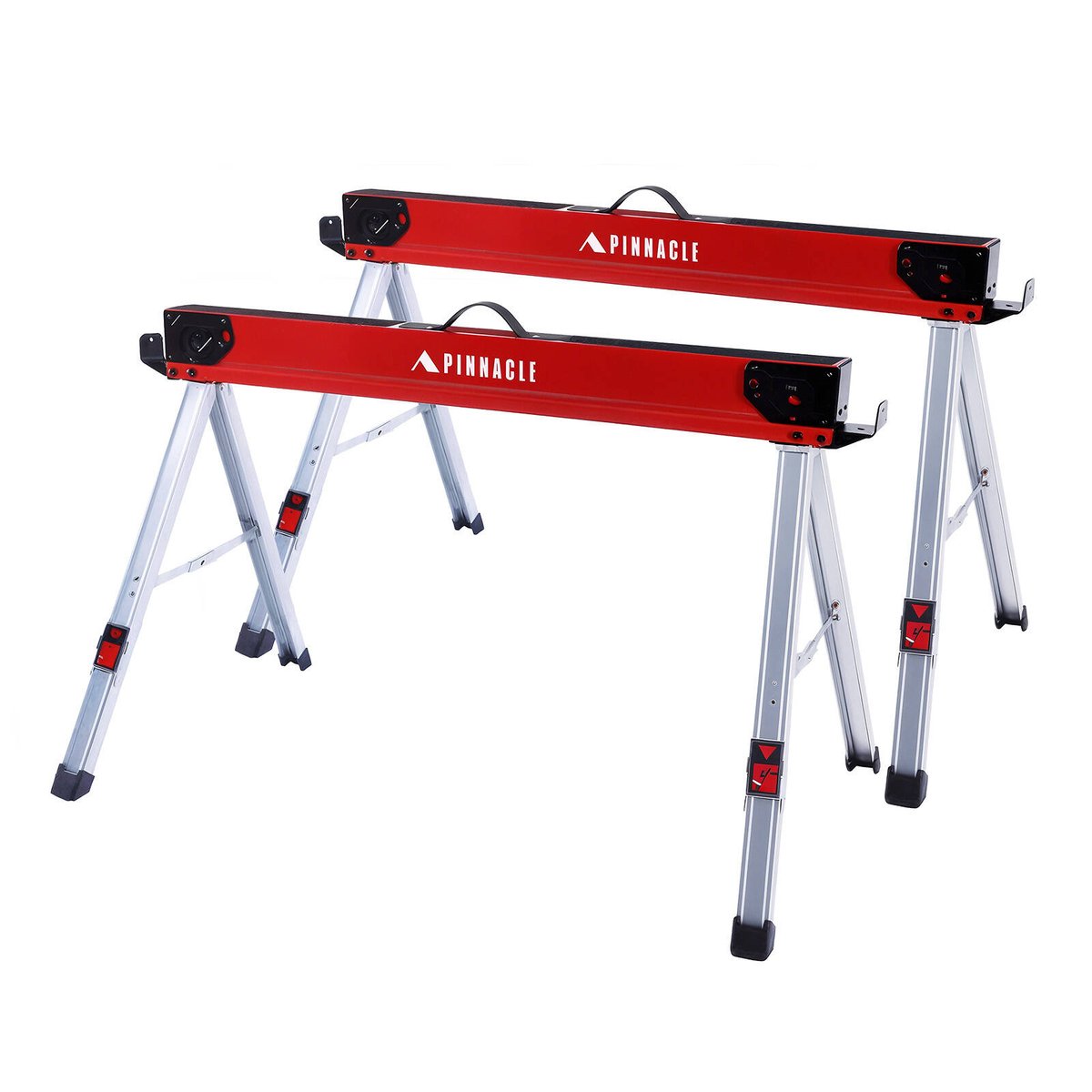 Pinnacle 757 x 1055 x 593mm Folding Sawhorse - 2 Pack - Bunnings Australia