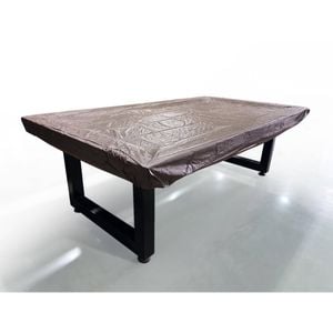 Sportivo Di Vinci 8ft Brown Plastic Scratch-Resistant Billiard/Pool/Snooker Table/Air Hockey Table Cover