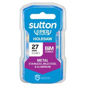 Sutton Tools 27mm Viper Cobalt Bi-Metal Holesaw
