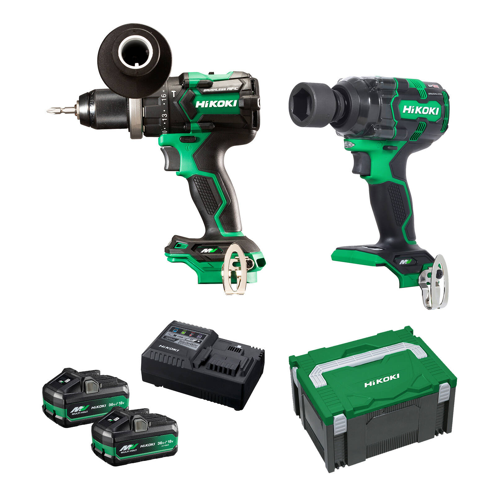 HiKOKI 36V 2 Piece Multivolt Brushless Combo Pack Kc36DPL3(HRZ) product image