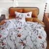 Bloomington 300TC Boronia Silver Reversible Cotton Quilt Cover Set King
