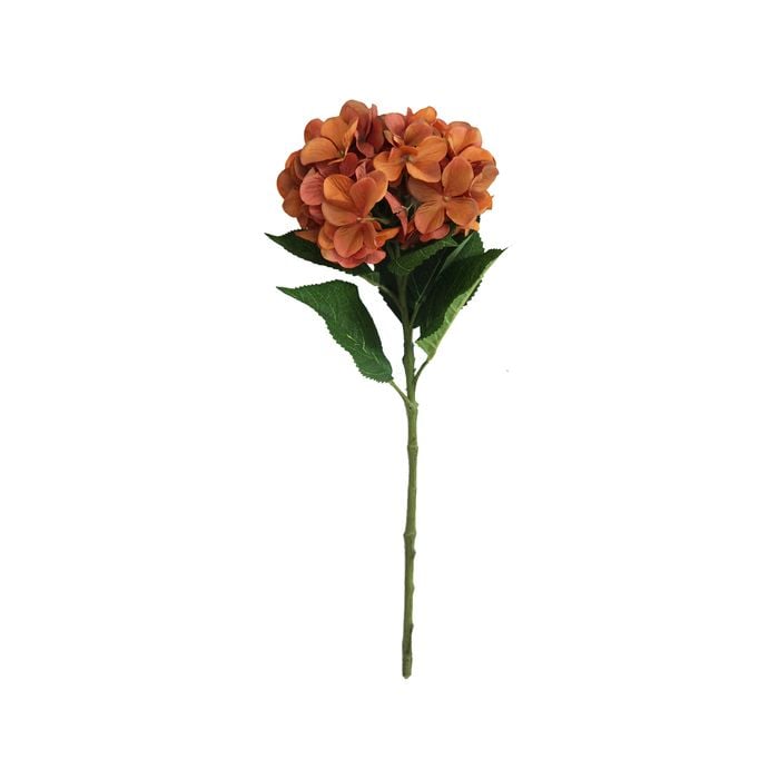 55cm Orange Hydrangea Artificial Flower