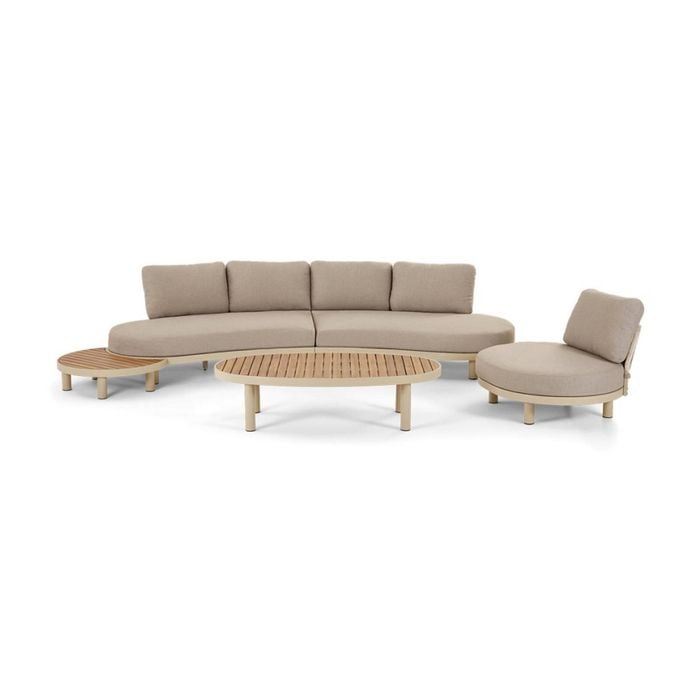 Cottesloe Outdoor Rope Lounge Set With Coffee Table And Side