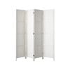 Oikiture 4 Panel Room Divider Screen Privacy Timber White