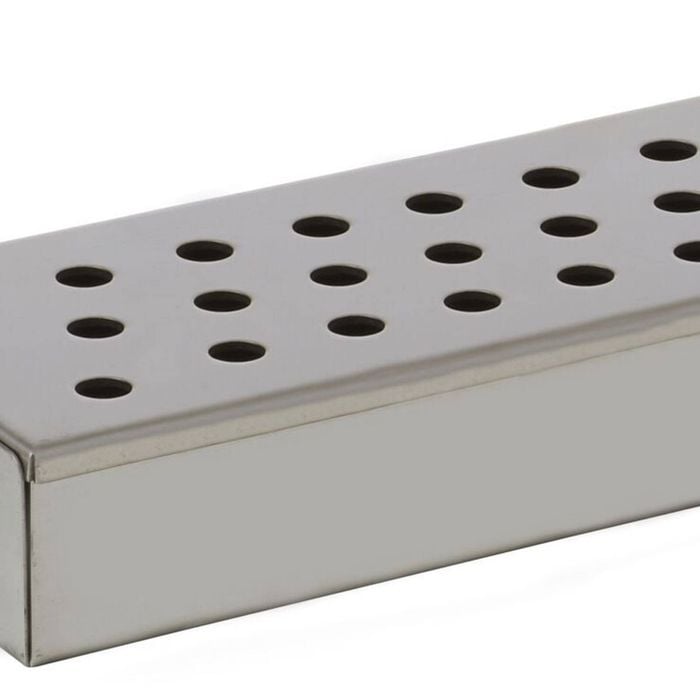 Davis & Waddell Woodchip Smoker Box Stainless Steel 24 X10 X4.5cm