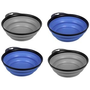 4x Paws & Claws 17cm Collapsible Dog Bowl Asst