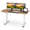 Costway 1.4 x 0.7M Electric Standing Table Motorised Computer Desk Oak