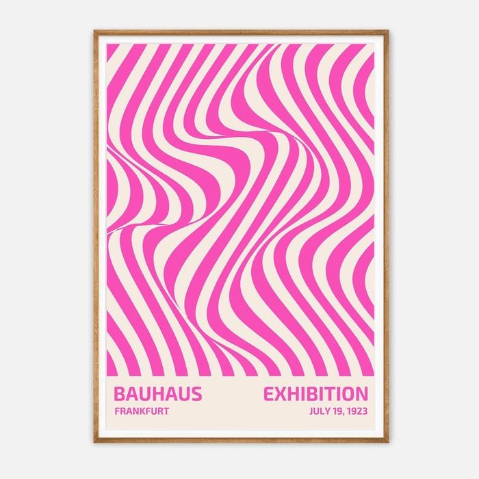 Galrie Bauhaus Frankfurt 1923 Exhibition Poster - Vintage Abstract Art Print, Wood Frame, A2 42 x 60cm (16 x 24inch)