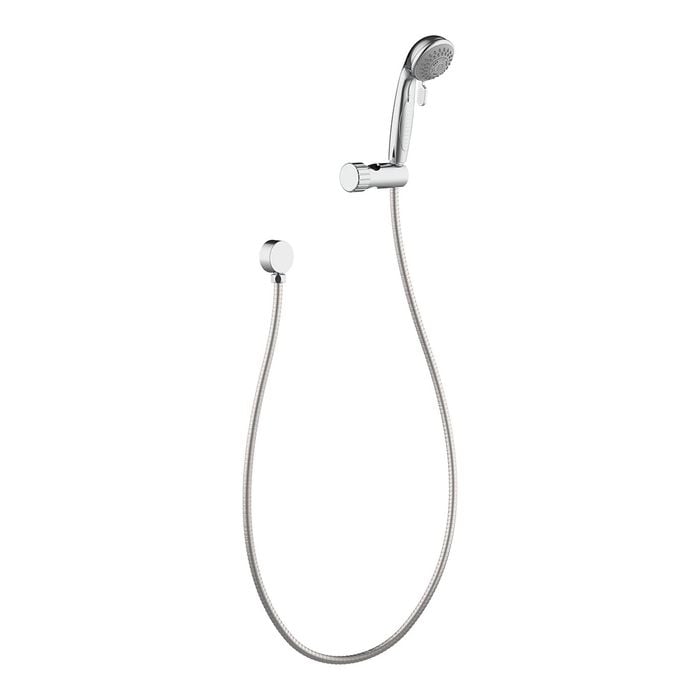 evekare Polished Stainless Steel Hand Shower Connector Set