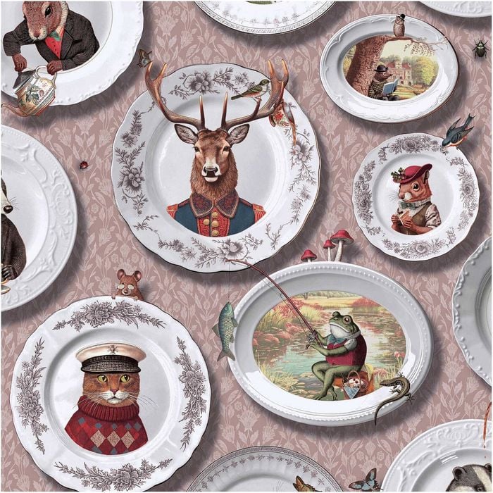 Tales of the Manor Blush, Wallpaper 10.05m x 53cm Wallpaper Boutique