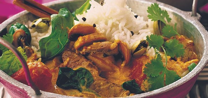 Aromatic beef curry