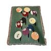 Anycozy Throw Blanket 130×160cm Billirad Pattern Sofa Cover Camping Mat