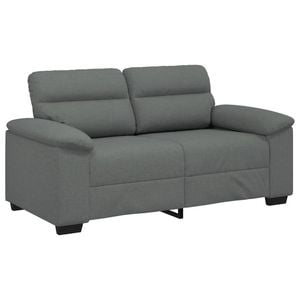 vidaXL 2-Seater Sofa Dark Grey 120 cm Fabric sofa 2-seater couch fabric sofa