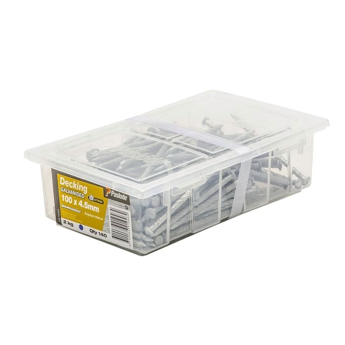 Paslode 100 x 4.5mm 2kg Galvanised Griplock Nails - 140 Pack