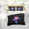 3D Blue Aurora Turtle Quilt Cover Set Bedding Set Pillowcases 94