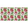 2x 4pc LVD Ceramic Coasters Lily Home/Kitchen Decor 9.5cm Square