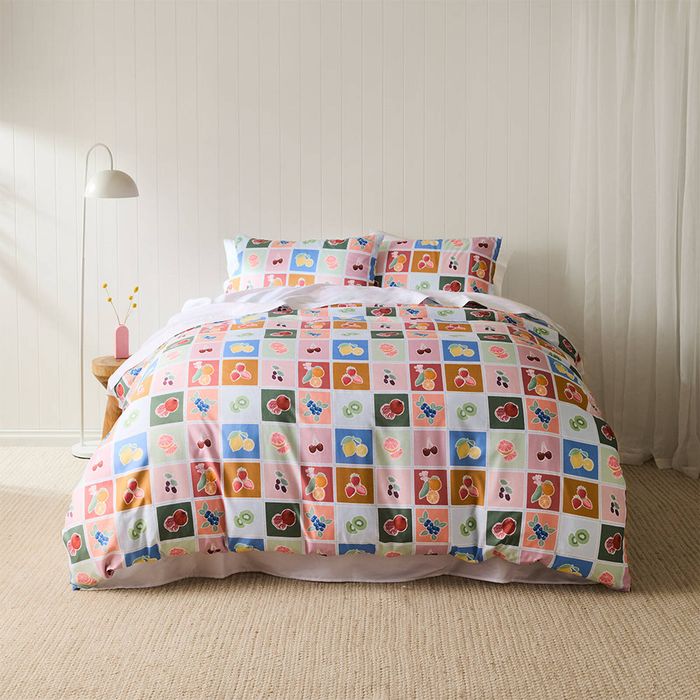 Adorn Living Tutti Frutti Quilt Cover Set - Double