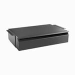 Desky Under Desk Drawer, No Gap - Black