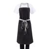 Southside Bib Apron Denim Black With Grey Ties Hospitality Kitchen Uniform