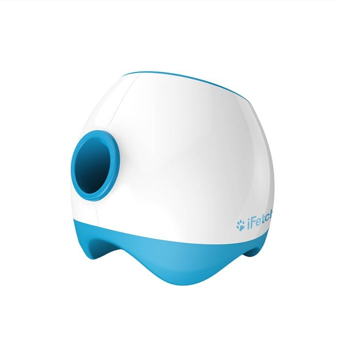 iFetch Too Automatic Rechargable Ball Launcher Dog Fetch Toy White/Blue