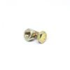 Pinnacle 1/4 x 1" Yellow Zinc Hi Tensile Hex Bolt And Nut - 10 Pack