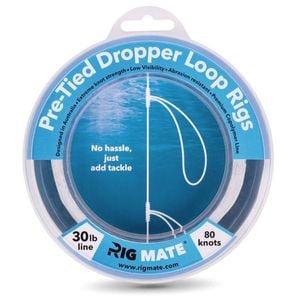Rig Mate Pre Tied Dropper Loop Paternoster Monofilament Leader 30lb (80 Knots)