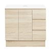 CIBO 900m Coast Veneer Nordic Full Height Bathroom Vanity With Solid Surface Top