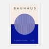 Galrie Bauhaus 1923 Exhibition Poster Iconic Geometric Art Print, White Frame, A3 30 x 42cm (12 x 16inch)