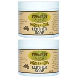 2PK Equinade Glycerine Leather Soap Cleans & Softens 220g