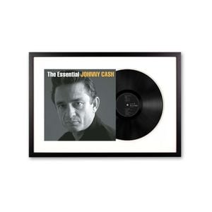 Framed Johnny Cash The Essential Johnny Cash Vinyl Album Art