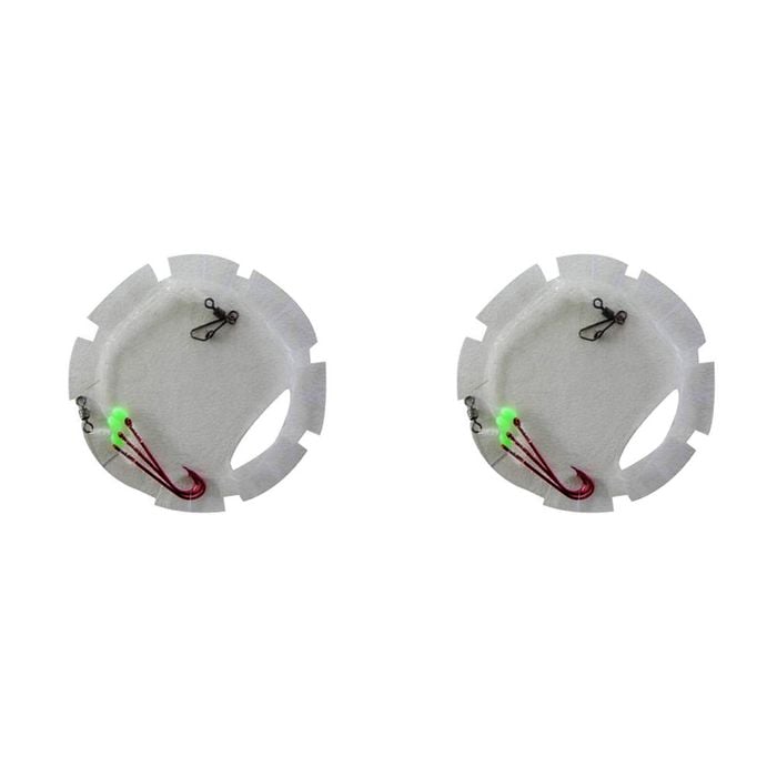 2x Surecatch Whiting Rig Hooks and Lumo Beads Size 6