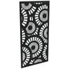 ProtectorAl 300-1200w x 1201-2400h Gloss Black/Satin Black Sunburst Unframed Composite Deco Panel