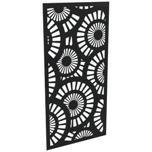 ProtectorAl 300-1200w x 1201-2400h Gloss Black/Satin Black Sunburst Unframed Composite Deco Panel