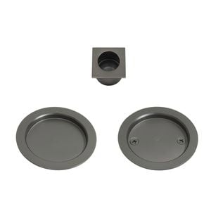Windsor Graphite Nickel Round Passage Cavity Suite