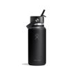 Hydro Flask Bottle Wide Mouth With Flex Straw Cap 32oz/946ml - Black