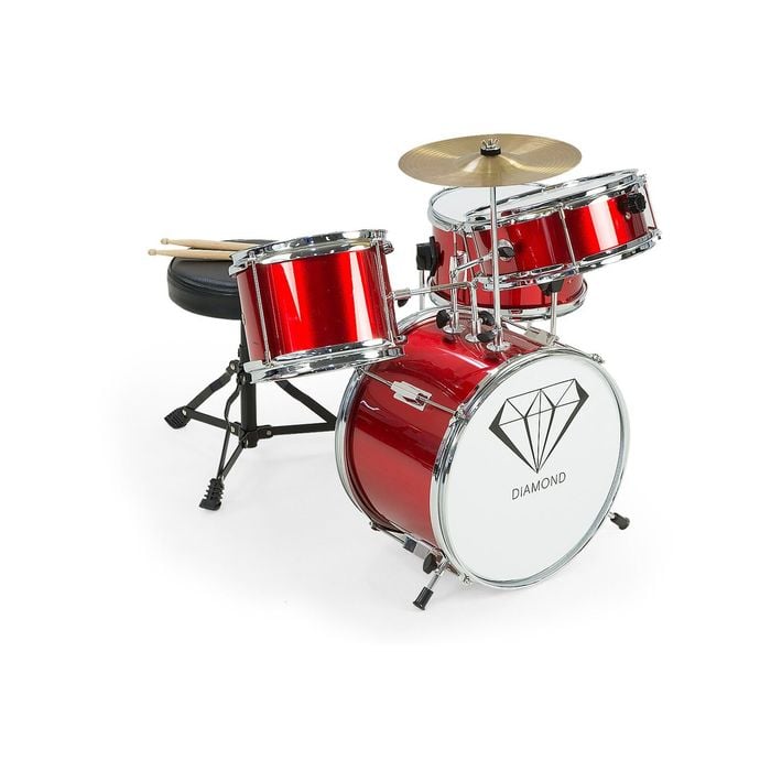 Children's 4pc Drum Kit - Red