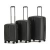 3pc Tosca F-Lite Suitcase Set Hard Shell Lightweight Travel Luggage Black