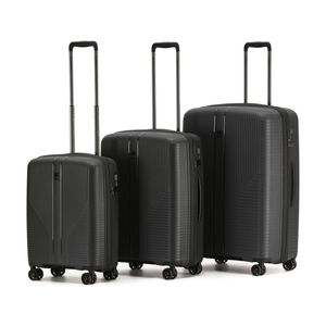 3pc Tosca F-Lite Suitcase Set Hard Shell Lightweight Travel Luggage Black