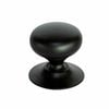 Taskmaster Matte Black Mushroom Cabinet Knob