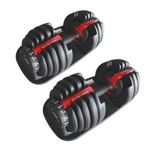 Fitness Master 48kg Adjustable Dumbbell Set Home Gym Exercise Equipment 2x24kg