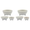 2x 3pc Ecology Ottawa Nesting Bowls Dishes 8/12/16cm Oyster
