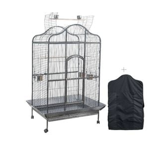 YES4PETS XL Bird Cage Pet Parrot Aviary with Perch & Feeder With Cover