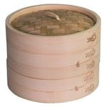 Avanti 20cm Steamer Basket Round Dumpling/Dim Sum Cookware - Beige