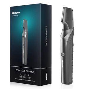 NNEOBA Electric Body Hair Trimmer IPX5 Waterproof Groomer Clipper Black