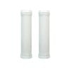 Trigram Lock-on Bike Grips Kraton Rubber 130mm with 2 side lock rings White