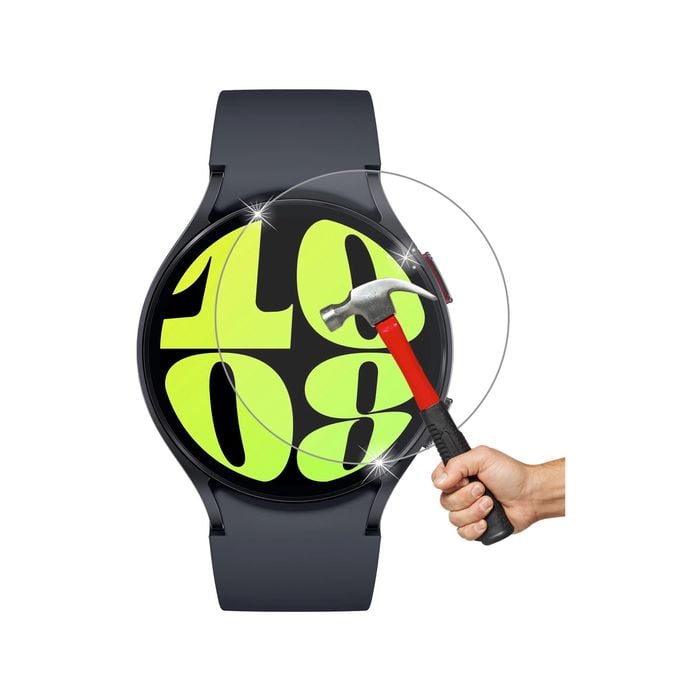 2 Pack MEZON Samsung Galaxy Watch6 (44 mm) Clear Tempered Glass Screen Protectors