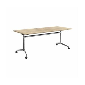 Olg Uniflip Table Silver Frame New Oak Ravine Top L2100mm X W900mm