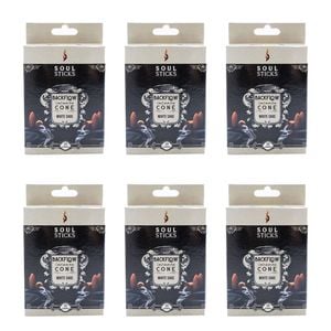 6x 10pc Wild Scents Soul Sticks Backflow Incense Cones Fragrance White Sage