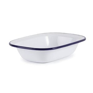 Olympia Enamel Pie Dish Rectangular 6 Pack 180x135mm Kitchen Bakeware